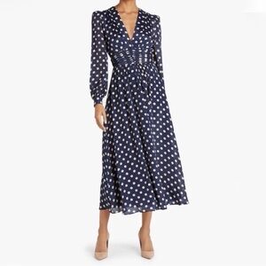 Ronny Kobo size small Polka dot Silk Maria dress new with tags